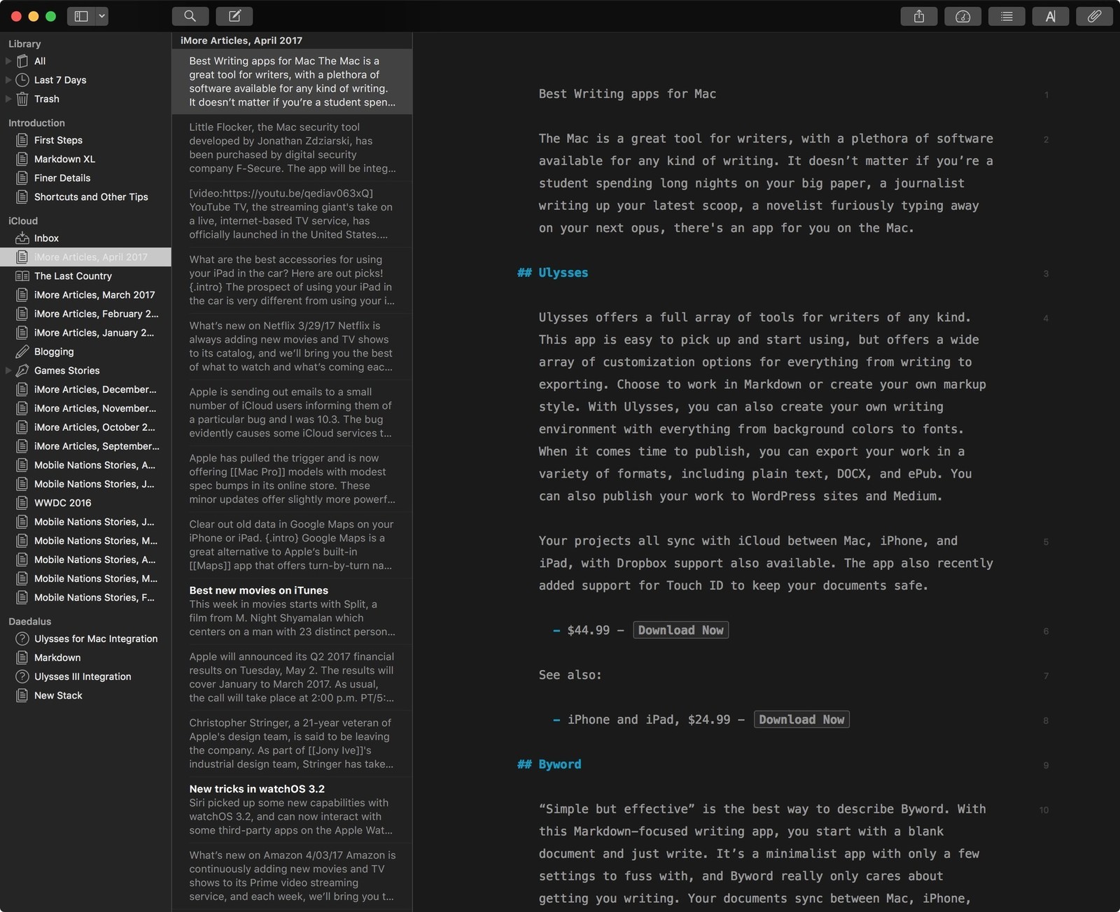 free writing software for mac